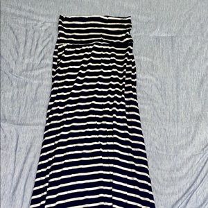 Size Small Blue and White Striped Maxi Skirt.